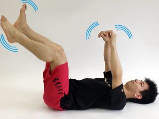 手足ぶらぶらストレッチ