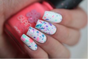 Splatter Nail Art